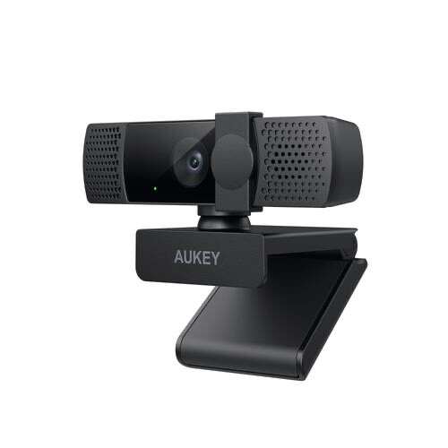 AUKEY PCLM7 1080p HD Webcam w/ Stereo Mic USB Plug & Play Camera for PC & Mac