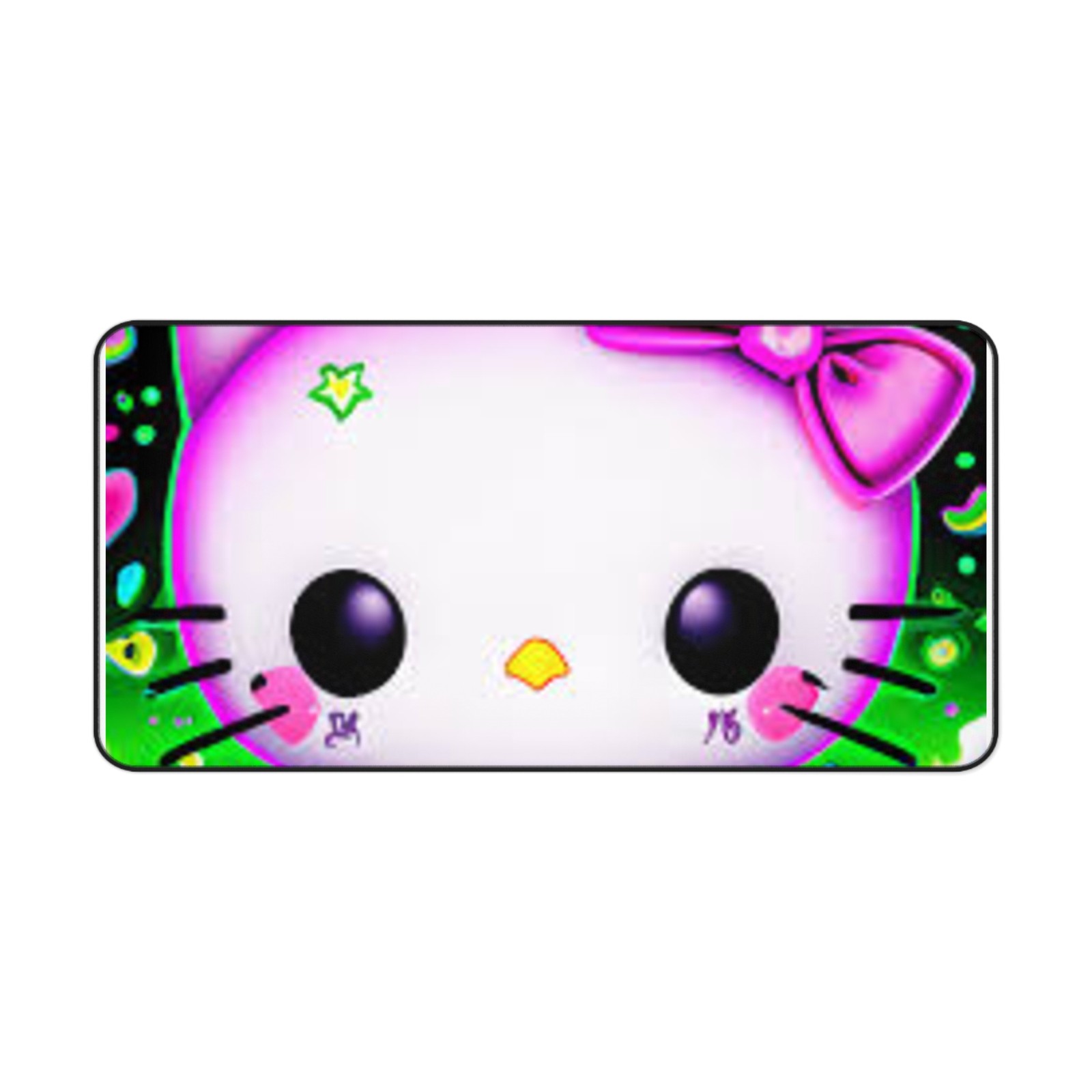 Kawaii Kitty Face Desk Mat | Cute Cat Mouse Pad