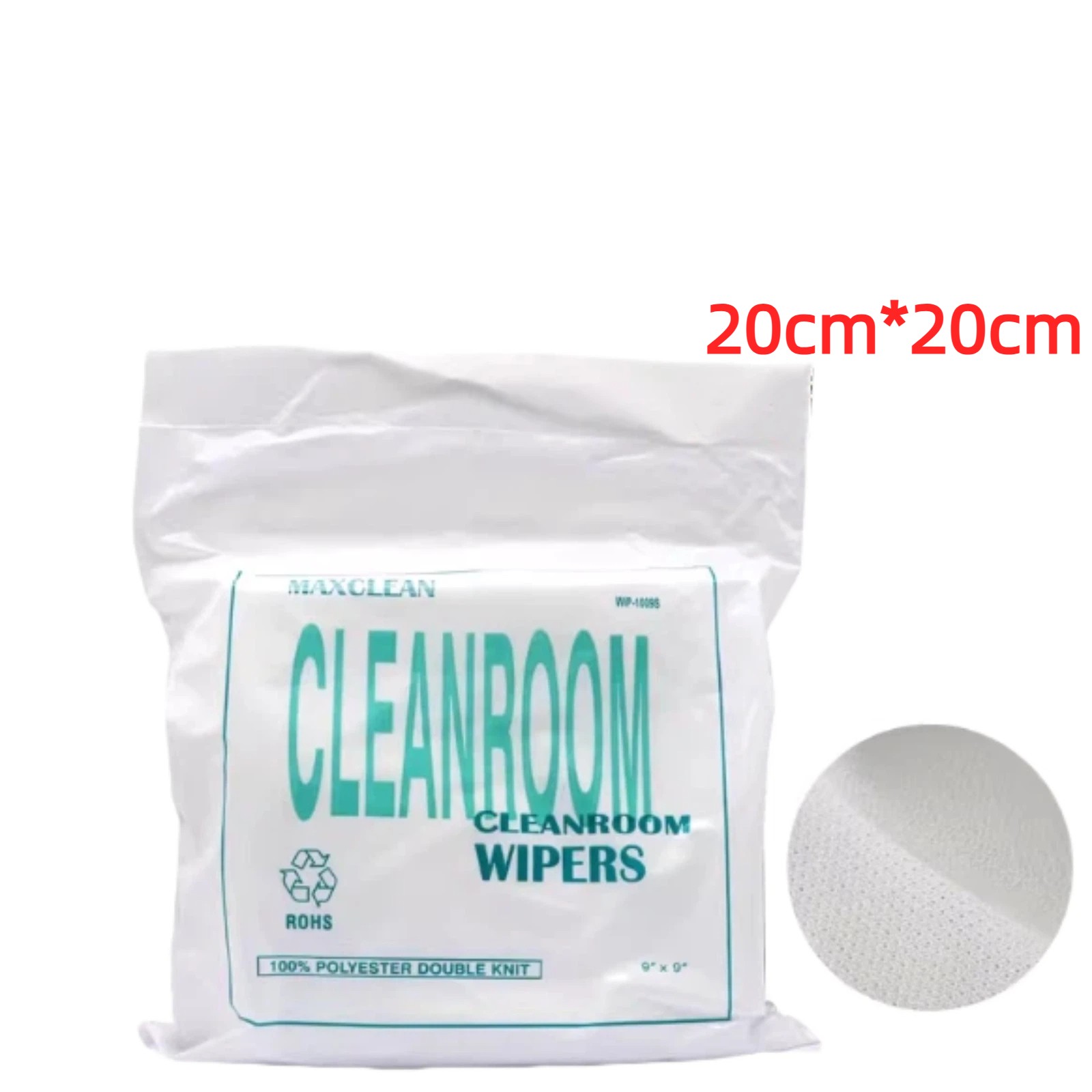 9X9 inch CLEANROOM WIPERS for Printer Laundered and Packaged