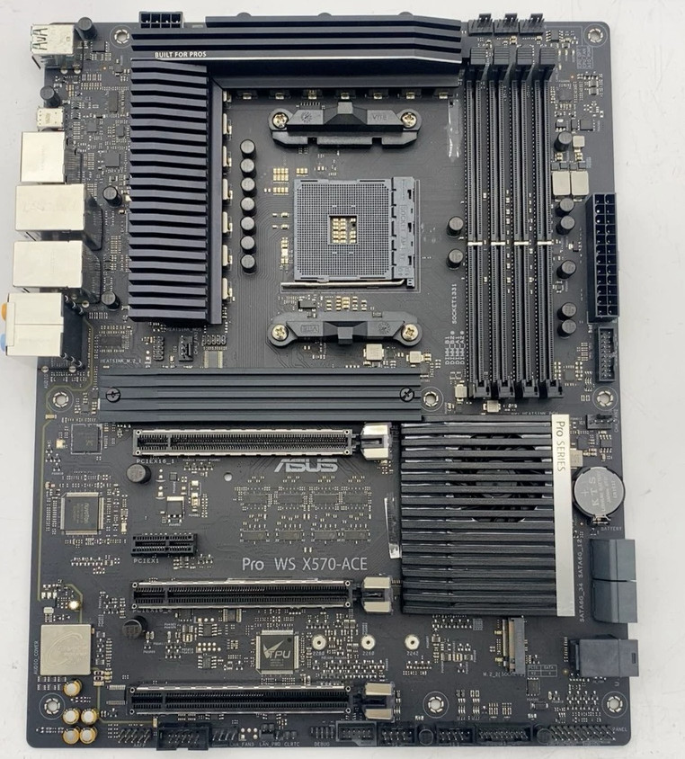 ASUS Pro WS X570-ACE X570 ATX Workboard AM4 support 5800x3d Used