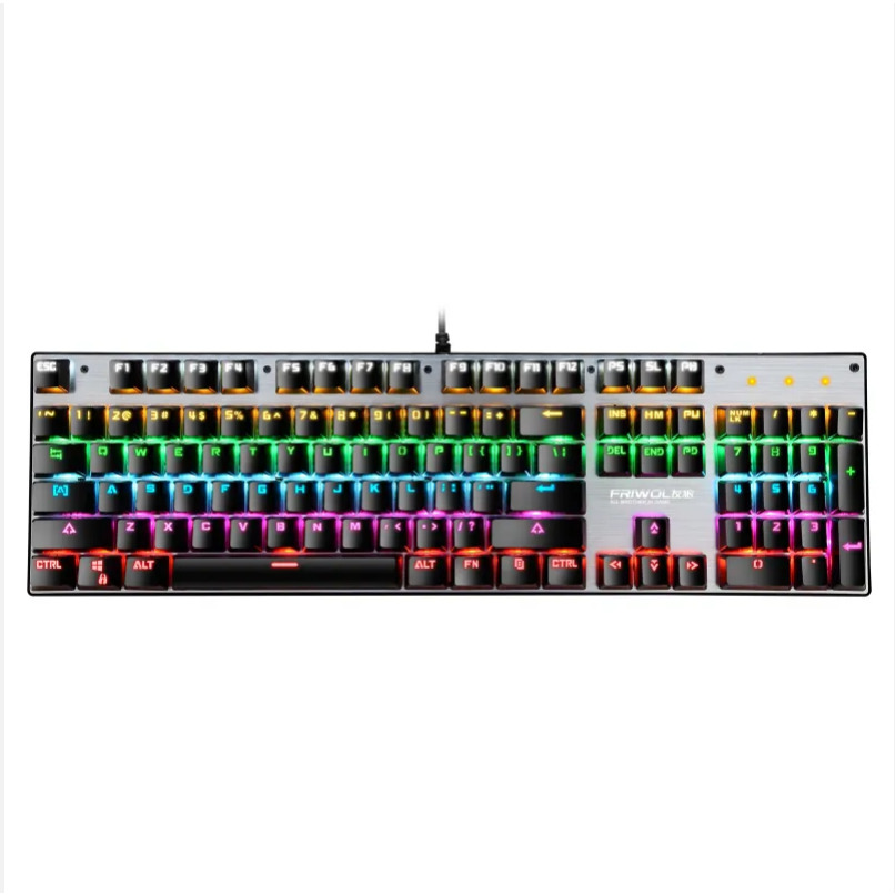 Youlang GT-30 Wired Gaming Keyboard, 104 Keys, Waterproof, USB, Numeric Keypad