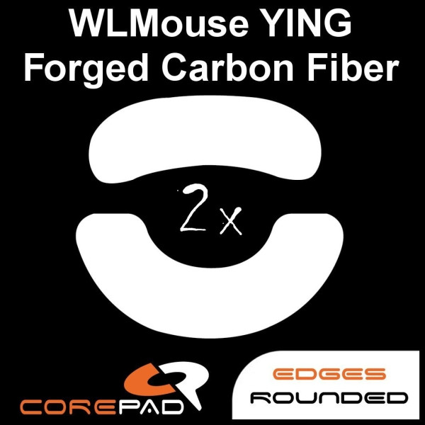 Corepad Skatez WLmouse YING Forged Carbon Fiber 8K Mouse Feet Skates PTFE Teflon