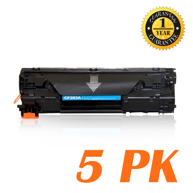 5x CF283A Toner Cartridge for HP 83A LaserJet Pro MFP M127fw M127fn M125 Black