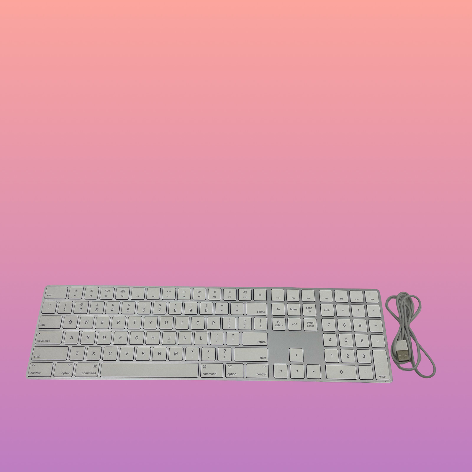 Apple Magic Keyboard W/ Numerical Keypad White - A1843 #UG9867 (AD)