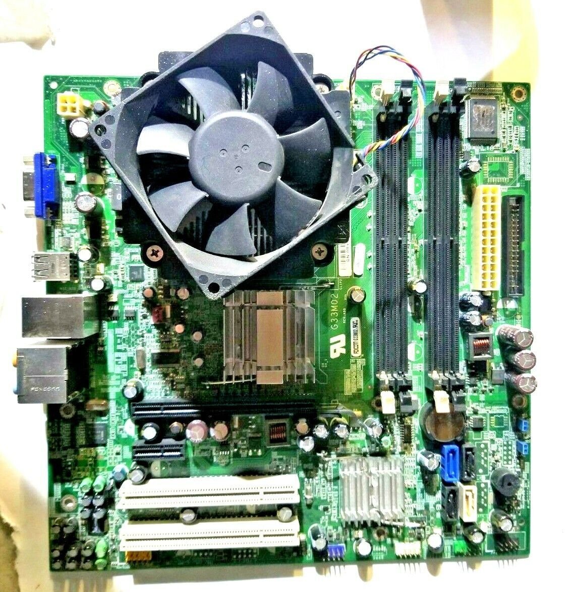DELL 0RY007 MOTHERBOARD + 2.0GHz INTEL DUAL CORE SLA8Y CPU + H/S & FAN