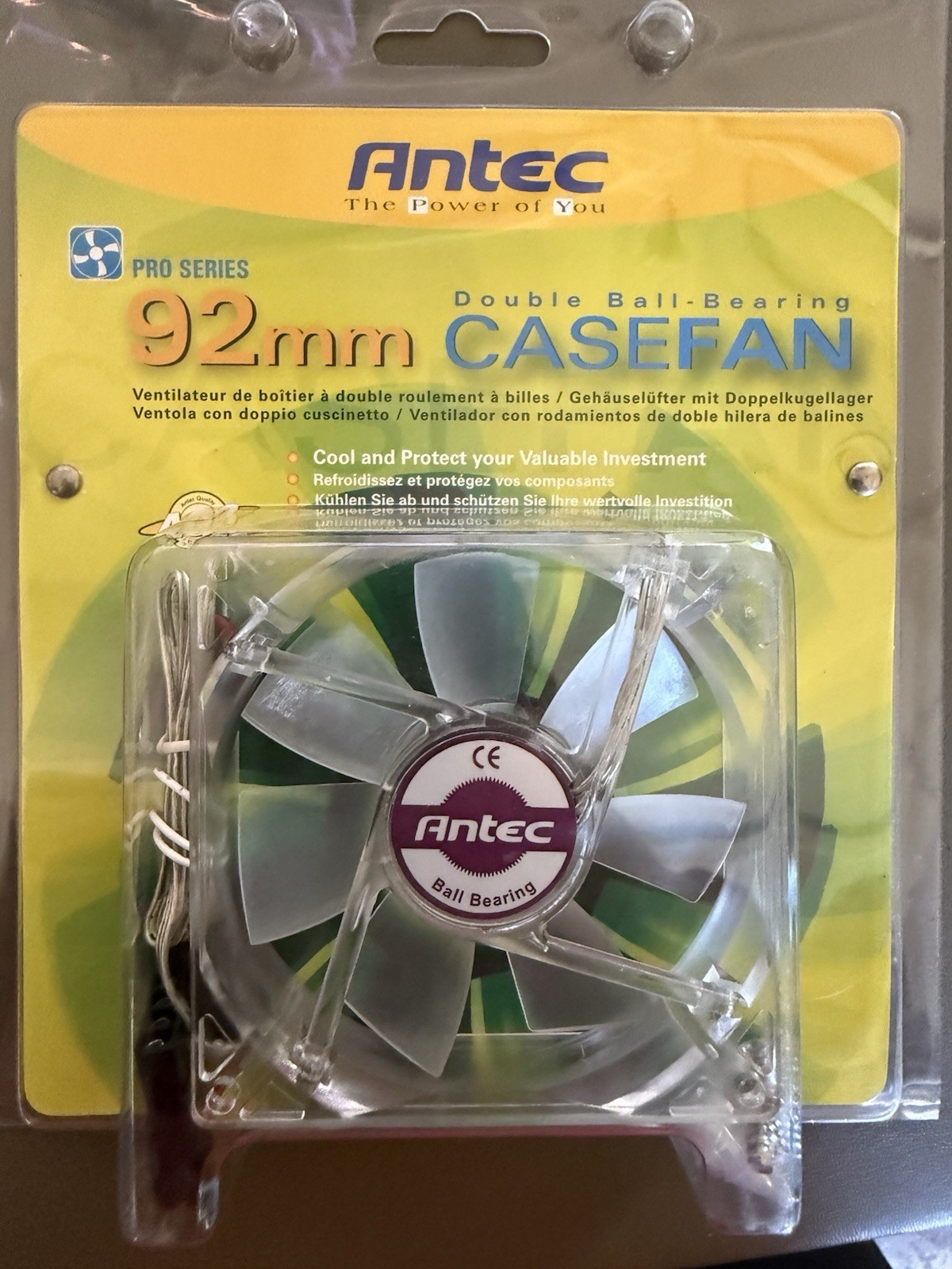 Antec Pro Series Ball Bearing 92mm PC Case Fan CaseFan NEW 