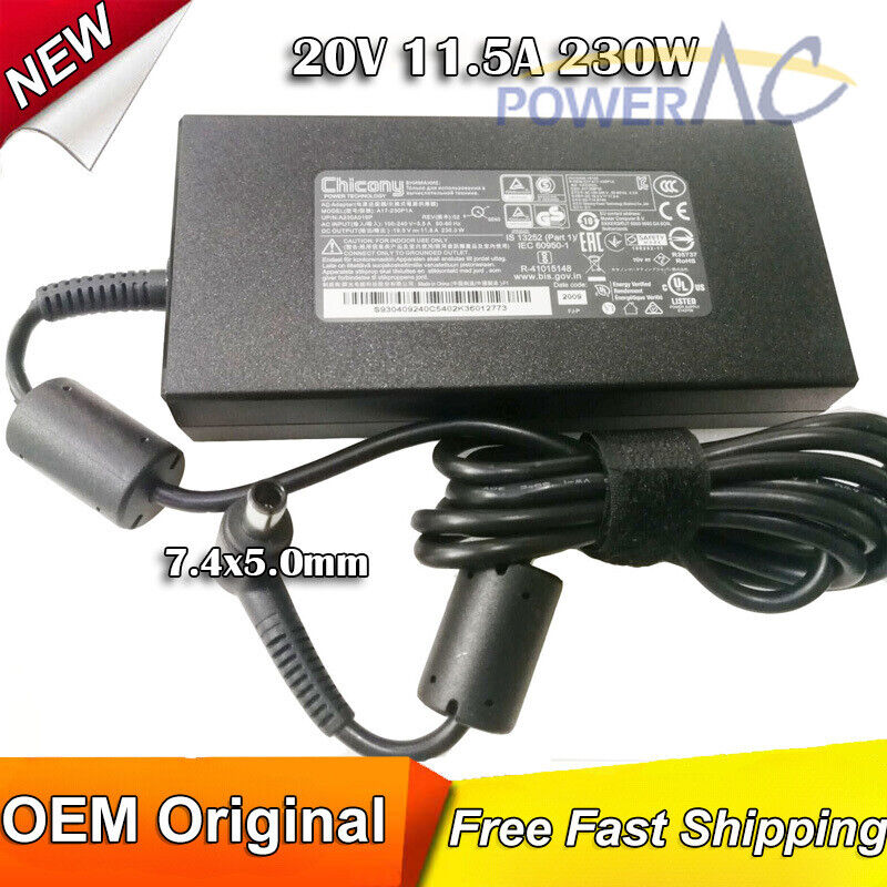Original Chicony AC/DC Adapter for MSI GP73 Leopard 8RF-415XES 8RF-625UK Laptop