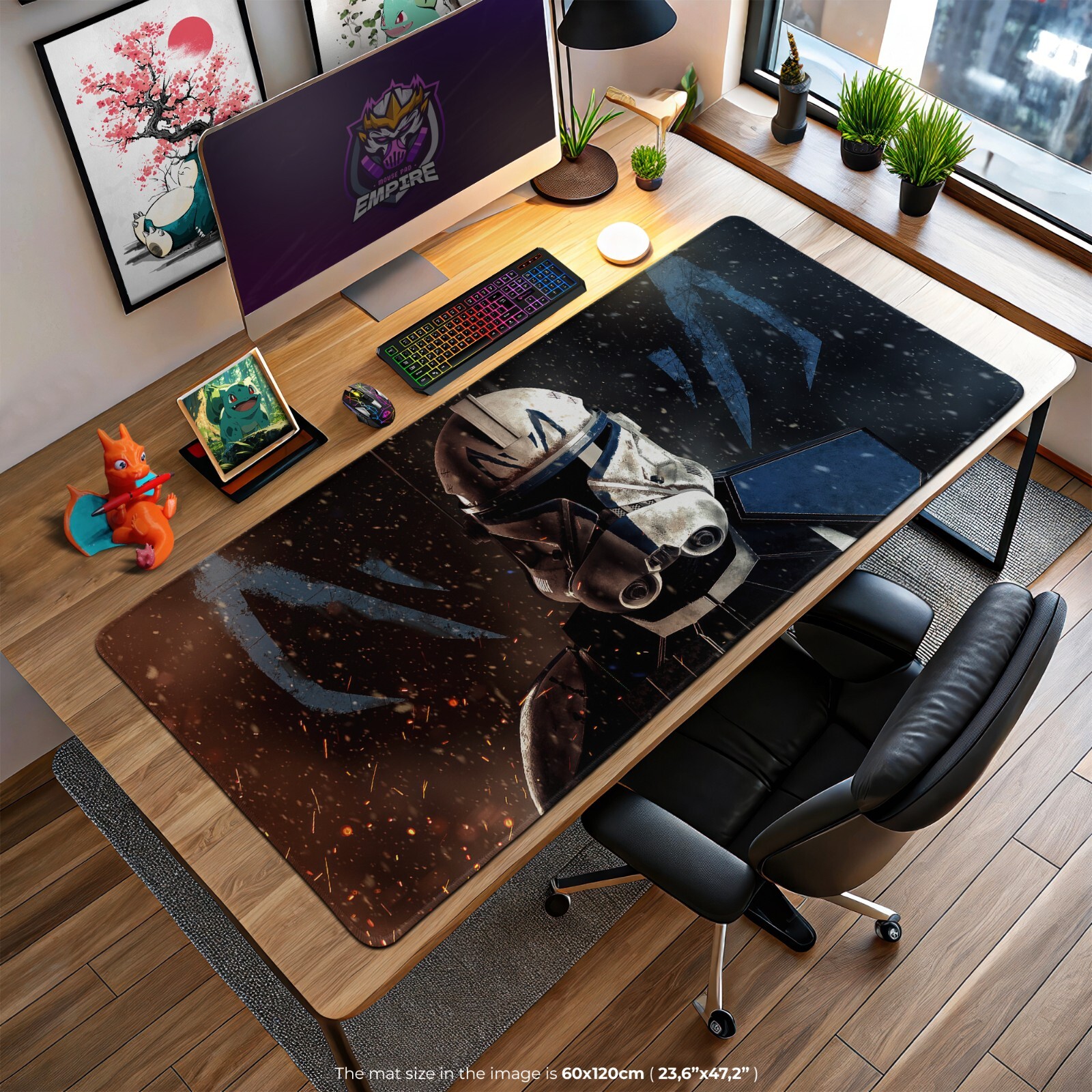 Star Wars Clone Trooper Desk Mat - Galactic Empire Gaming Mouse Pad