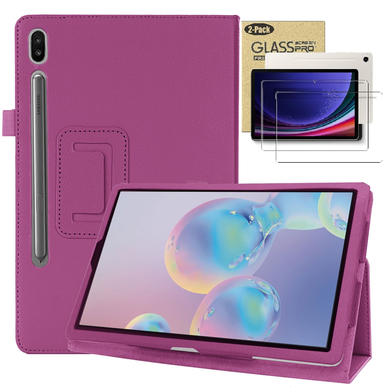 Case For Samsung Galaxy Tab S9 FE 10.9" Leather Stand Cover with Auto Sleep/Wake