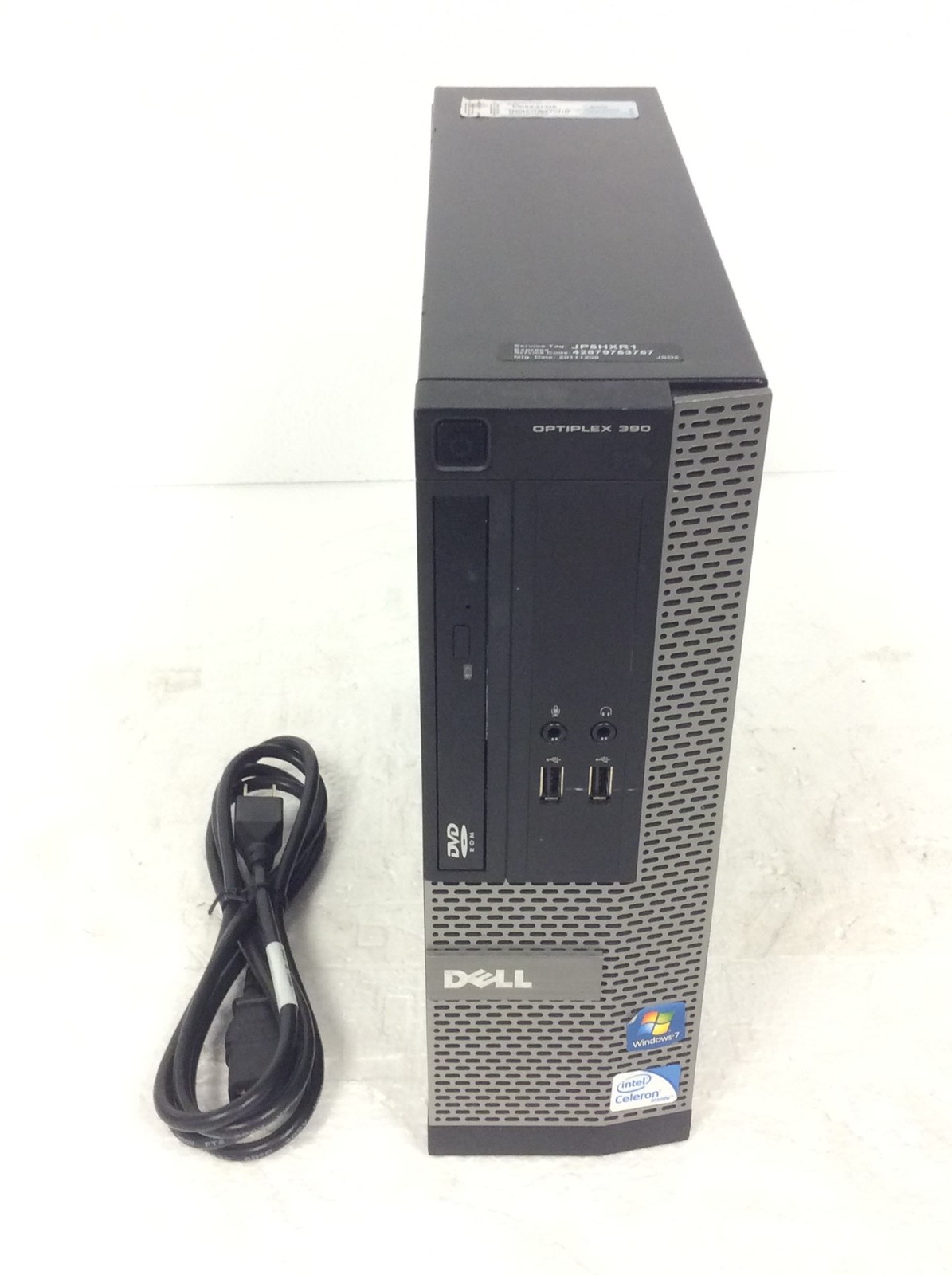 Dell OptiPlex 390 Computer Intel Celeron G530 2.40Ghz w/ 3Gb Ram, DVD, No HD