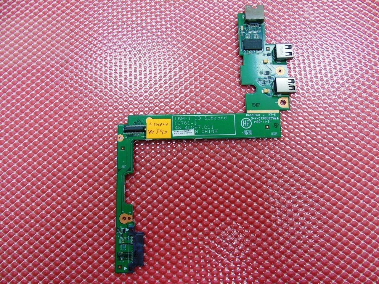 Lenovo ThinkPad W540 Mobile Workstation USB DVD Ethernet Ports Board - 04X5512