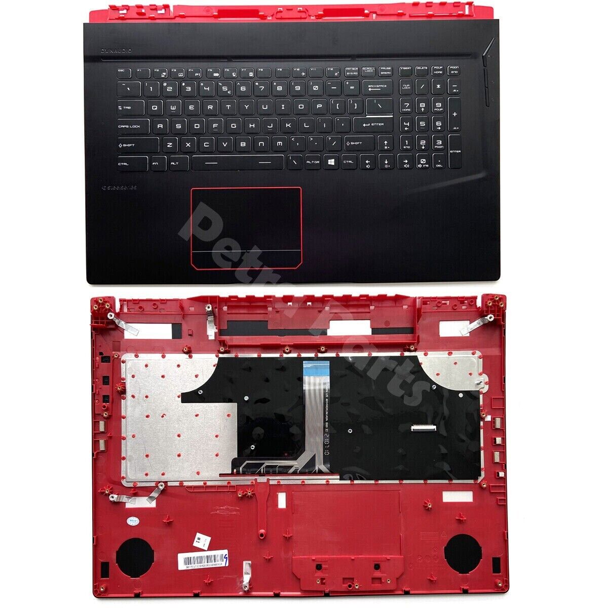 For MSI GE73 GE73VR Upper Top Case Plamrest Cover US keyboard Full RGB Backlit