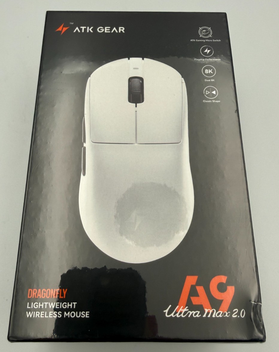 ATK Dragonfly A9 Ultra Max 2.0 Lightweight Wireless Mouse White