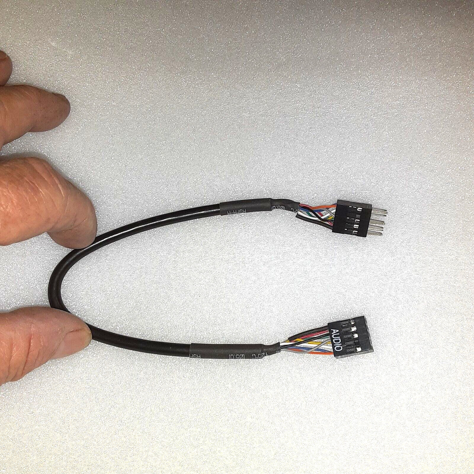 Internal Motherboard AC97 HD Audio 9pin Male To Female Extension Cable 10 inch