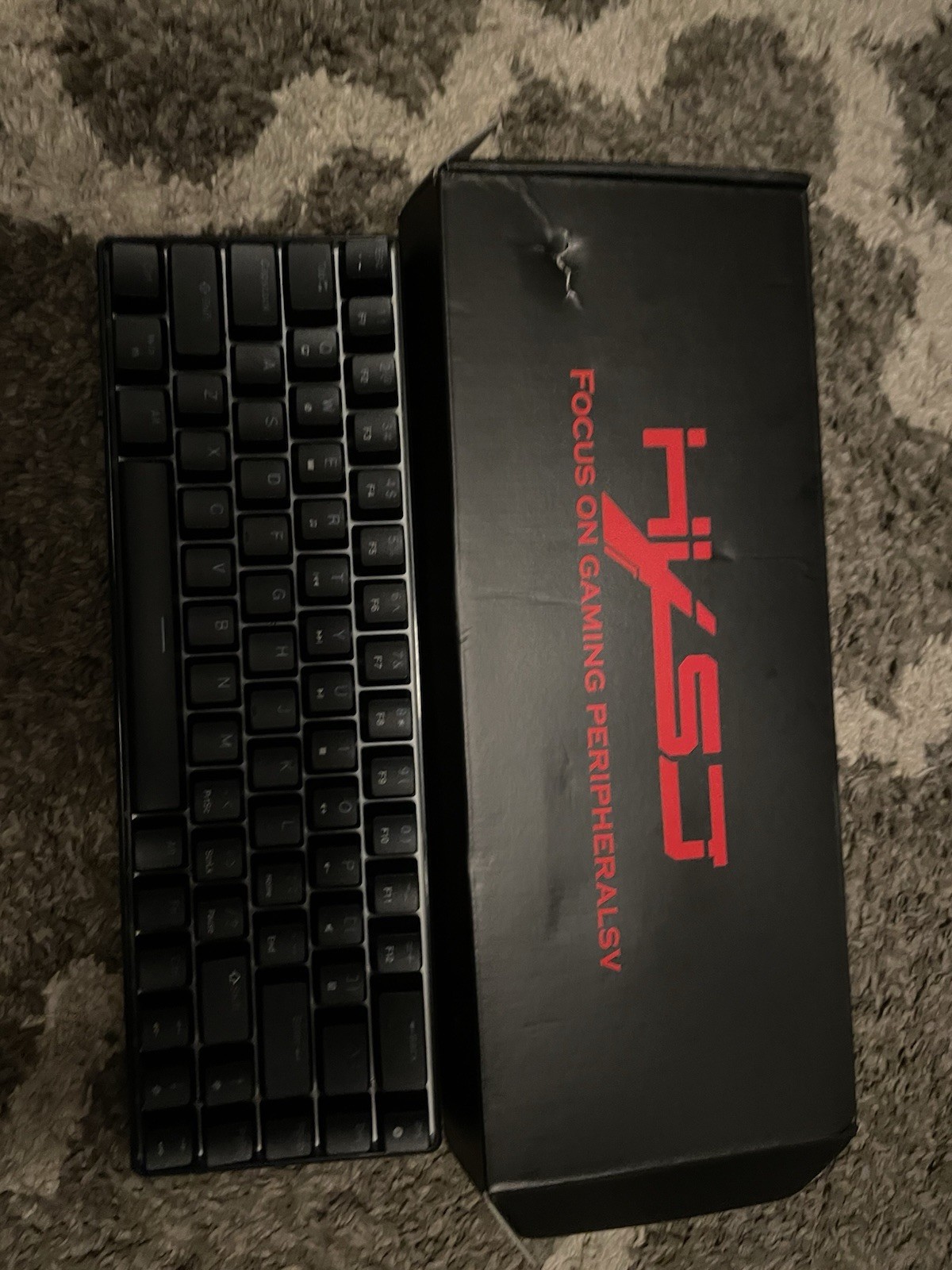 Portable 60% Mechanical Gaming Keyboard, Mk-Box LED Backlit Compact 68 Keys Mini