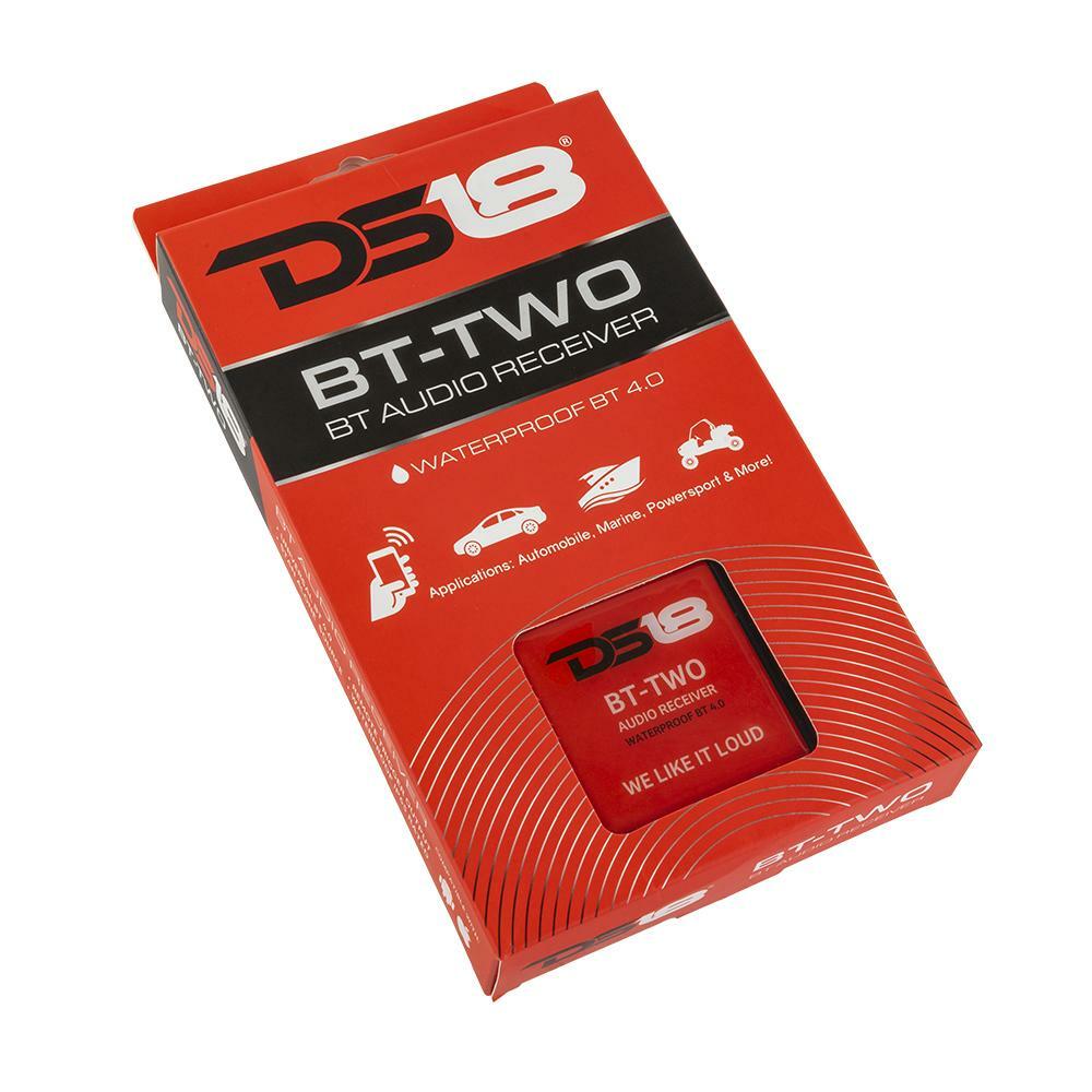 DS18 Marine Car Bike Boat Bluetooth 4.0 Audio Receiver Converter Adapter BT-TWO