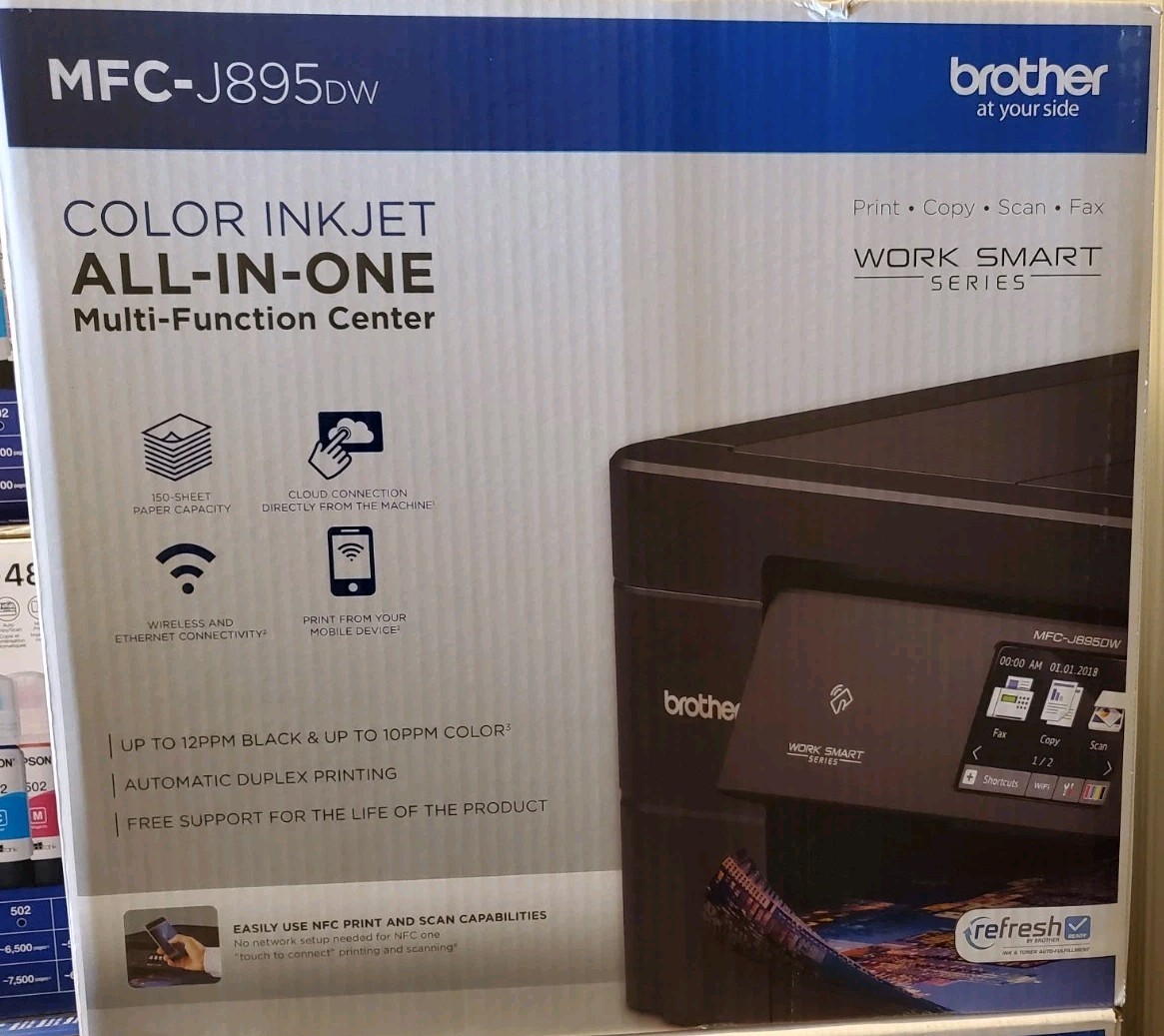 Brother MFC-J895DW InkJet All-In-One Color Printer, Adv. Ver. of J497dw