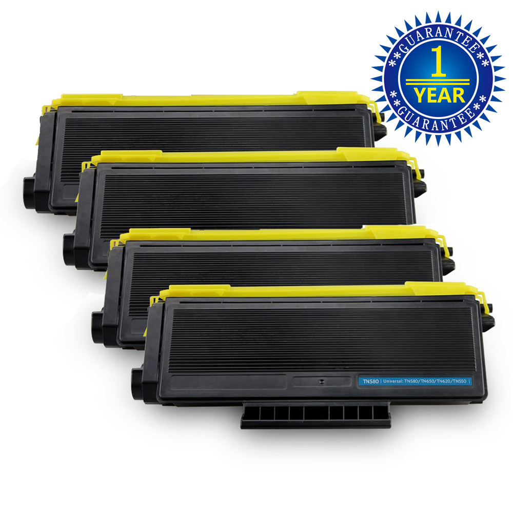 4PK TN580 Toner Cartridge For Brother TN580 HL-5240 HL-5250 MFC-8460N 8660D 8060