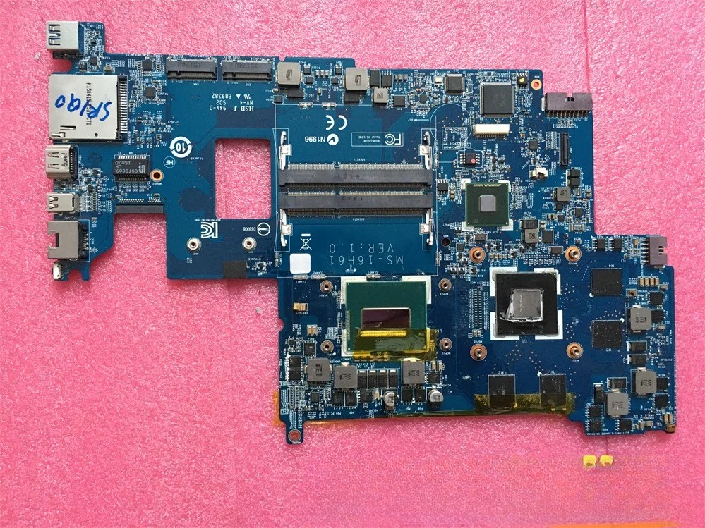 MS-16H61 FOR MSI GS60 WS60 MS-16H6 LAPTOP MOTHERBOARD WITH i7-5700HQ GTX960M