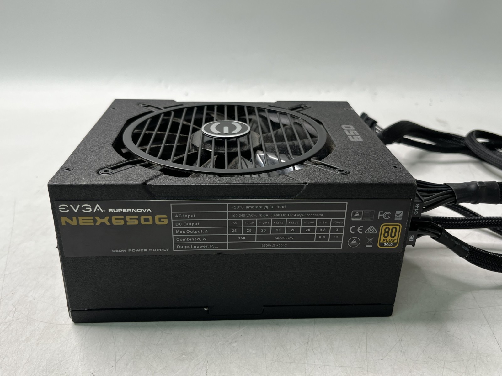 EVGA Supernova NEX650G 650W ATX Modular Power Supply 80 Plus Gold