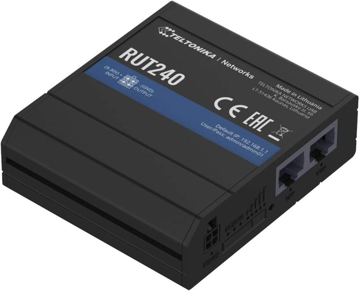 Teltonika RUT240 Industrial LTE Router (CAT 4) (RUT240) - Brand New