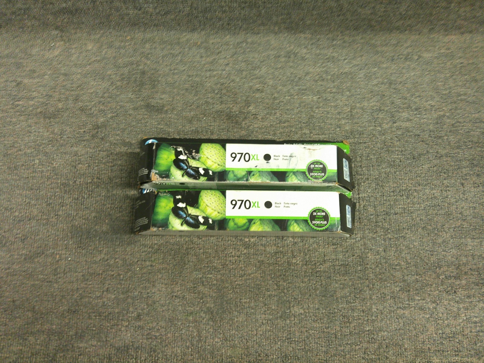 CN625AM Genuine HP 970XL (2 pack) Black Ink Cartridges