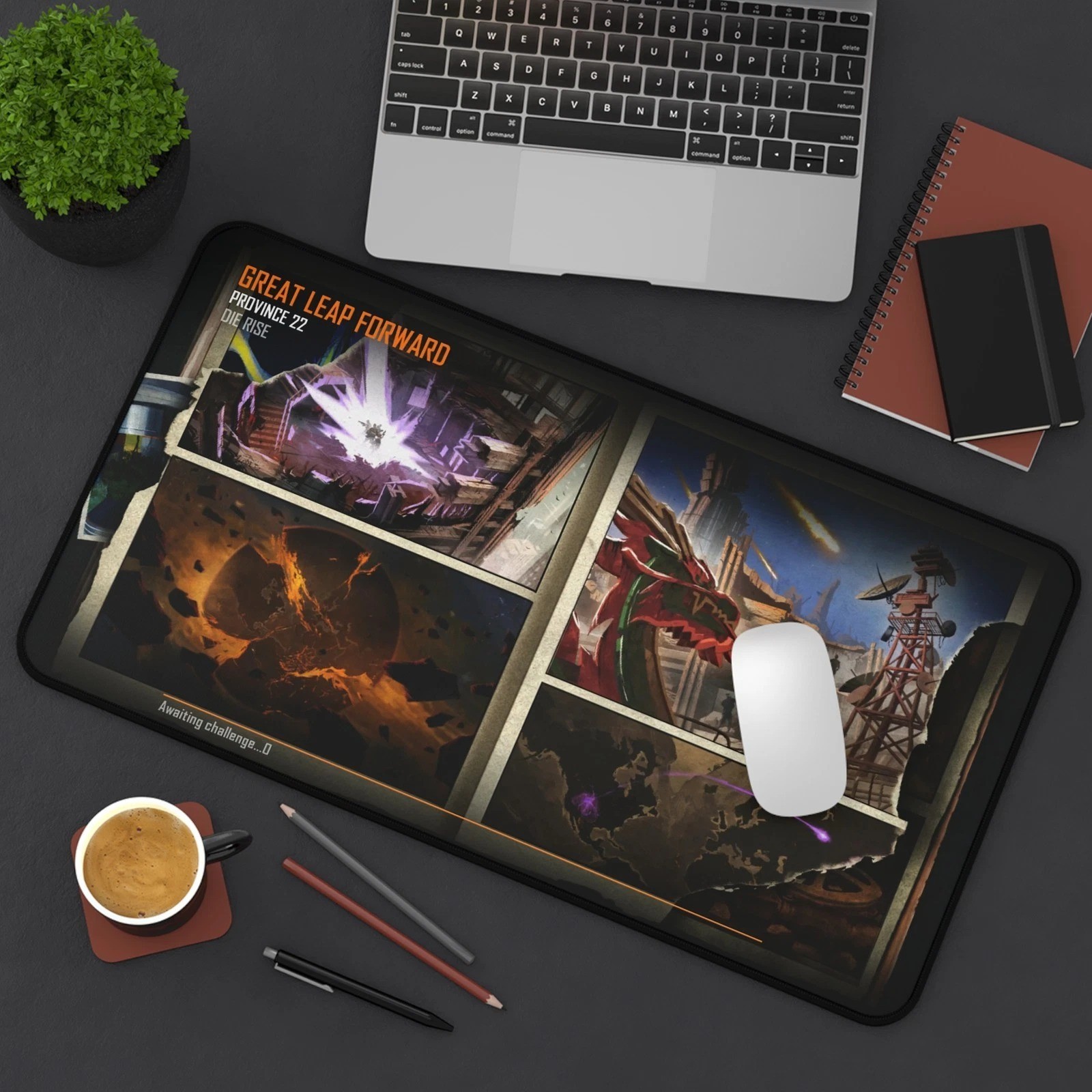Nostalgic "Rise" Zombies Themed High Quality Gaming Desk Mat Mouse Pad