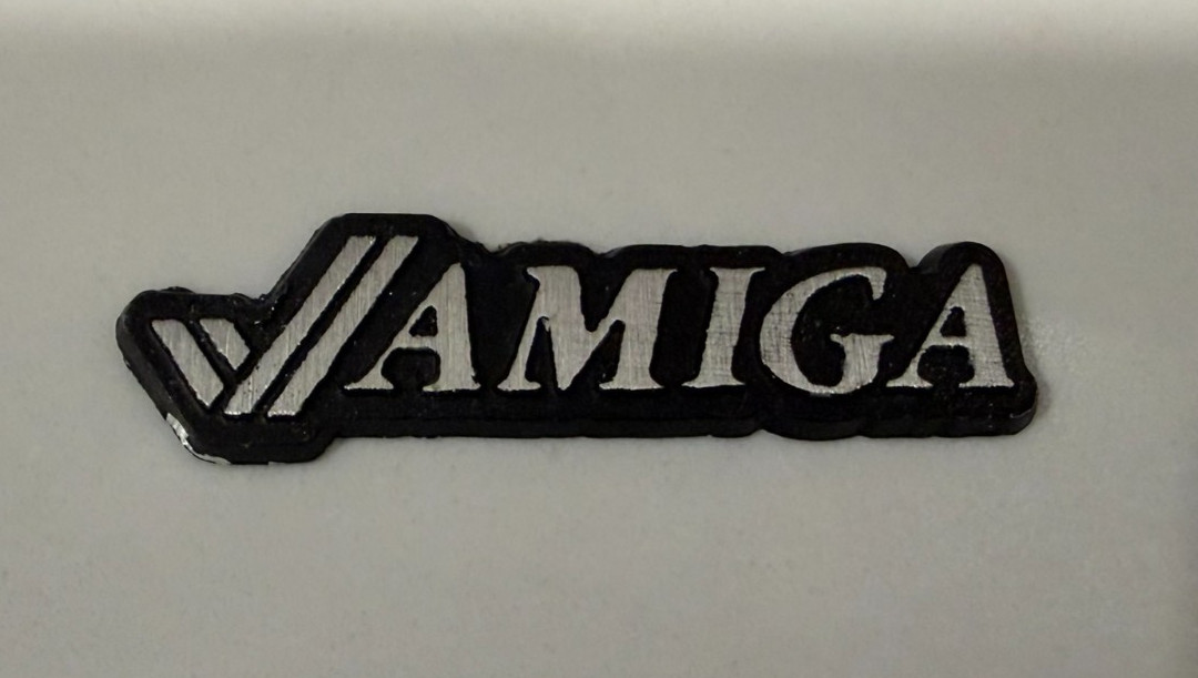 Commodore Amiga Logo Metal Plate Sticker