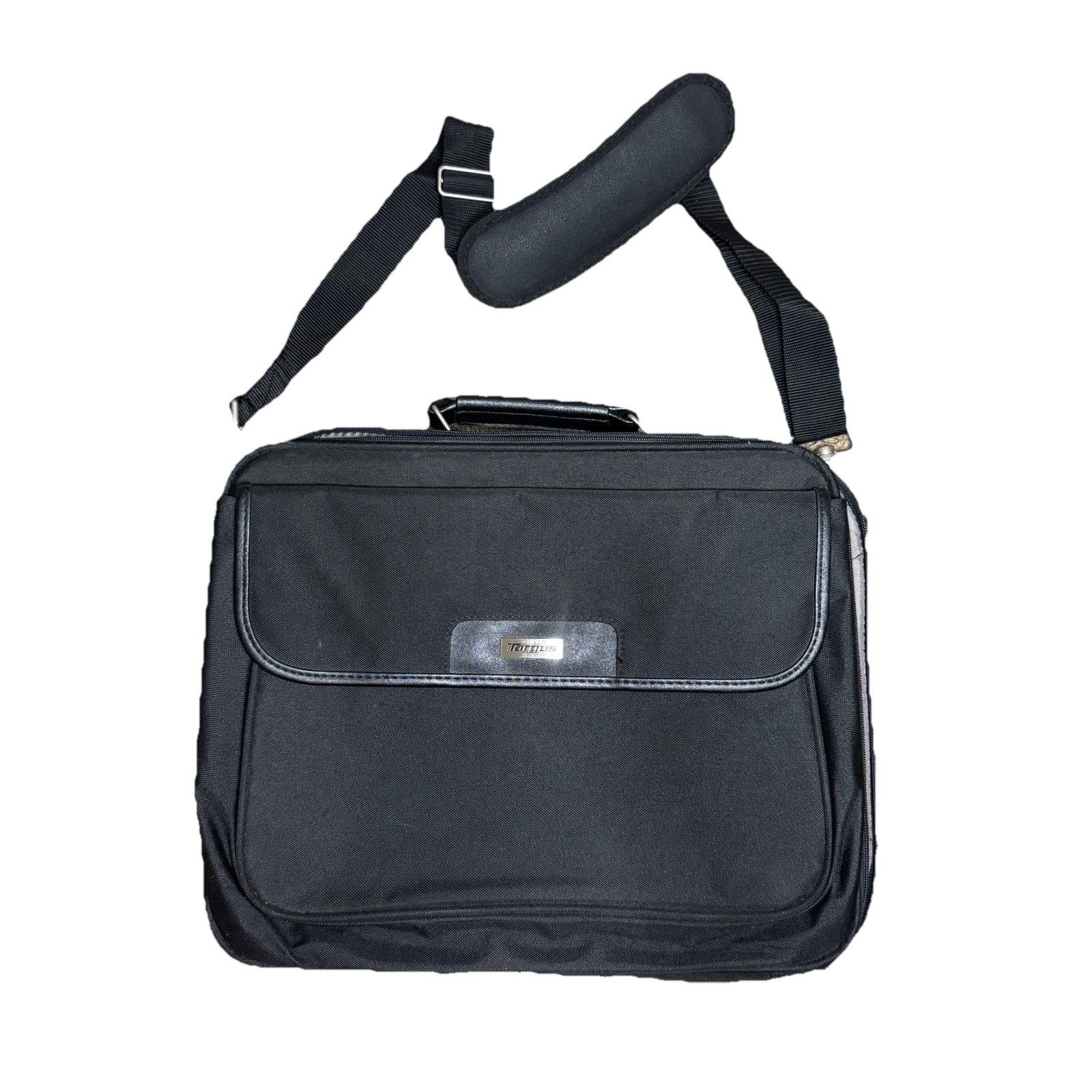 Targus 15” Traditional Notepac Laptop Case w/Padded Shoulder Strap, Black