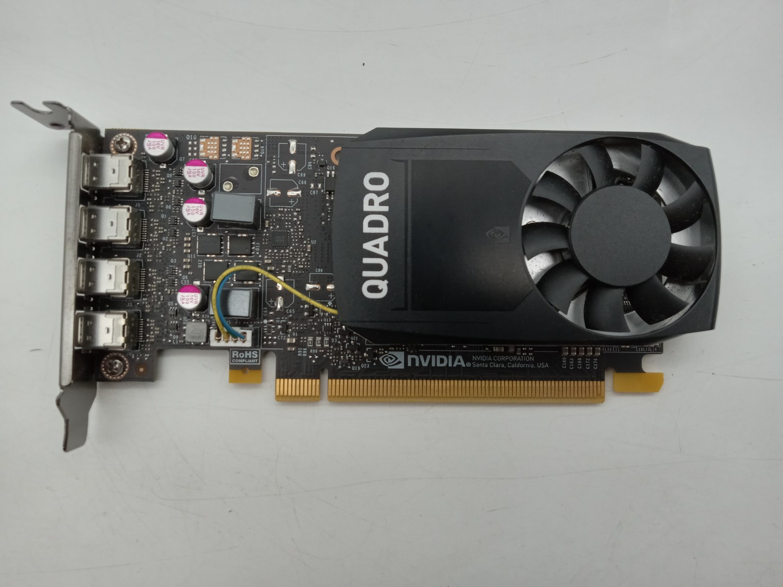 NVIDIA Quadro P1000 4GB GDDR5 PCIe x16 4x Mini DisplayPort Graphics Card