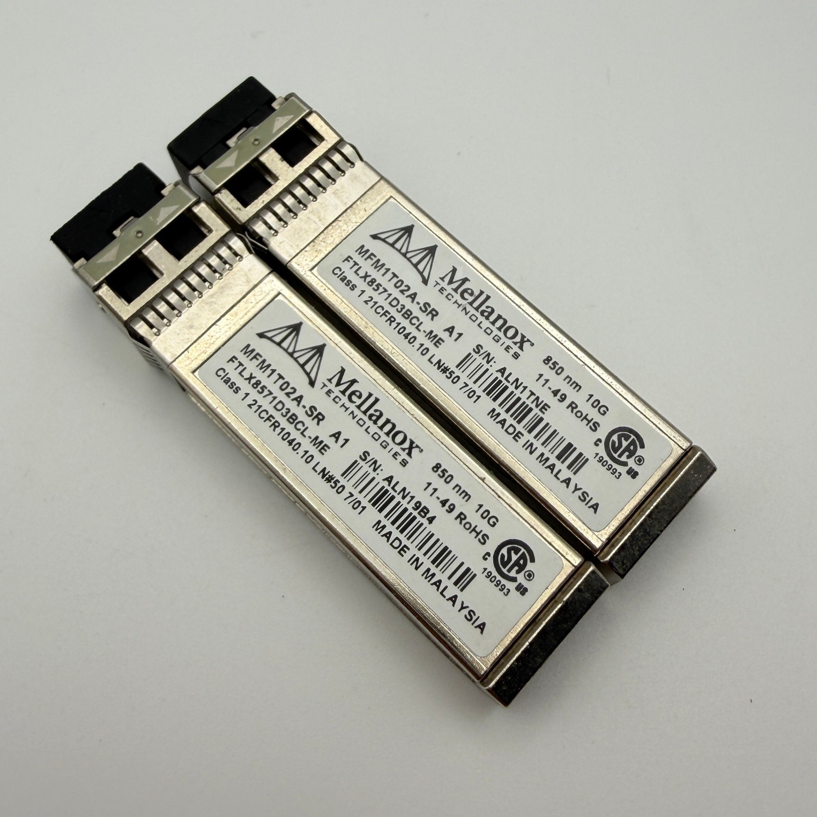 Mellanox MFM1T02A‑SR SFP+ Transceiver 10GBASE‑SR 10G 850nm 300m LC Multi‑Mode