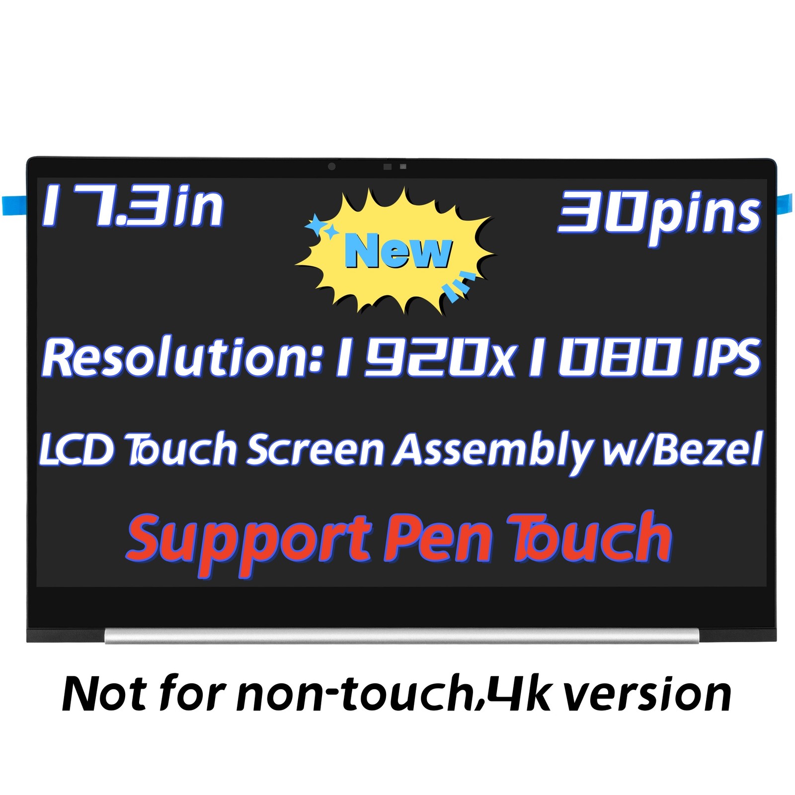 For HP 17-CW0023DX 17.3" FHD 1920x1080 60Hz Touch Digitizer Laptop LCD Screen