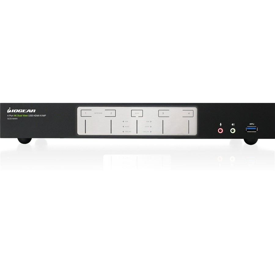 IOGEAR 4-Port 4K Dual View KVMP Switch with HDMI Connection GCS1944H