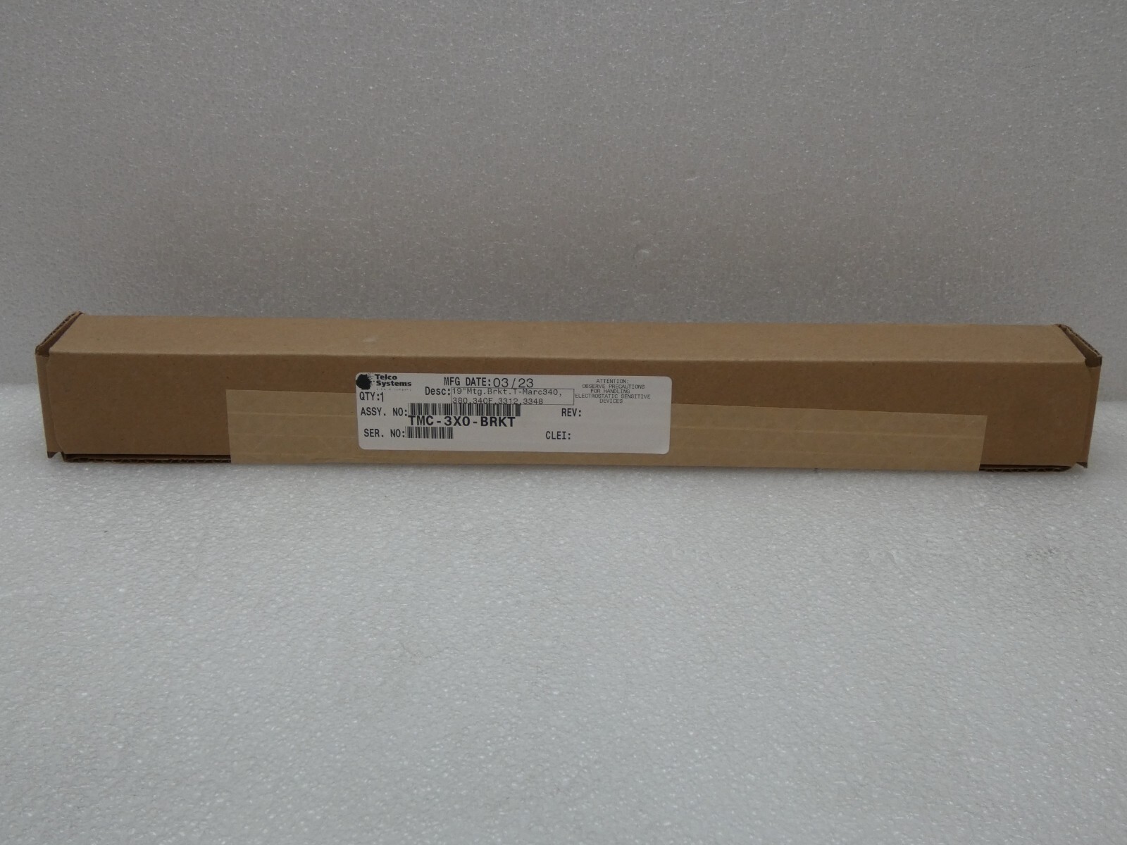 Telco Systems TMC-3X0-BRKT T-Marc 340, 380, 340F, 3312, 3348 19" Mounting Brkt