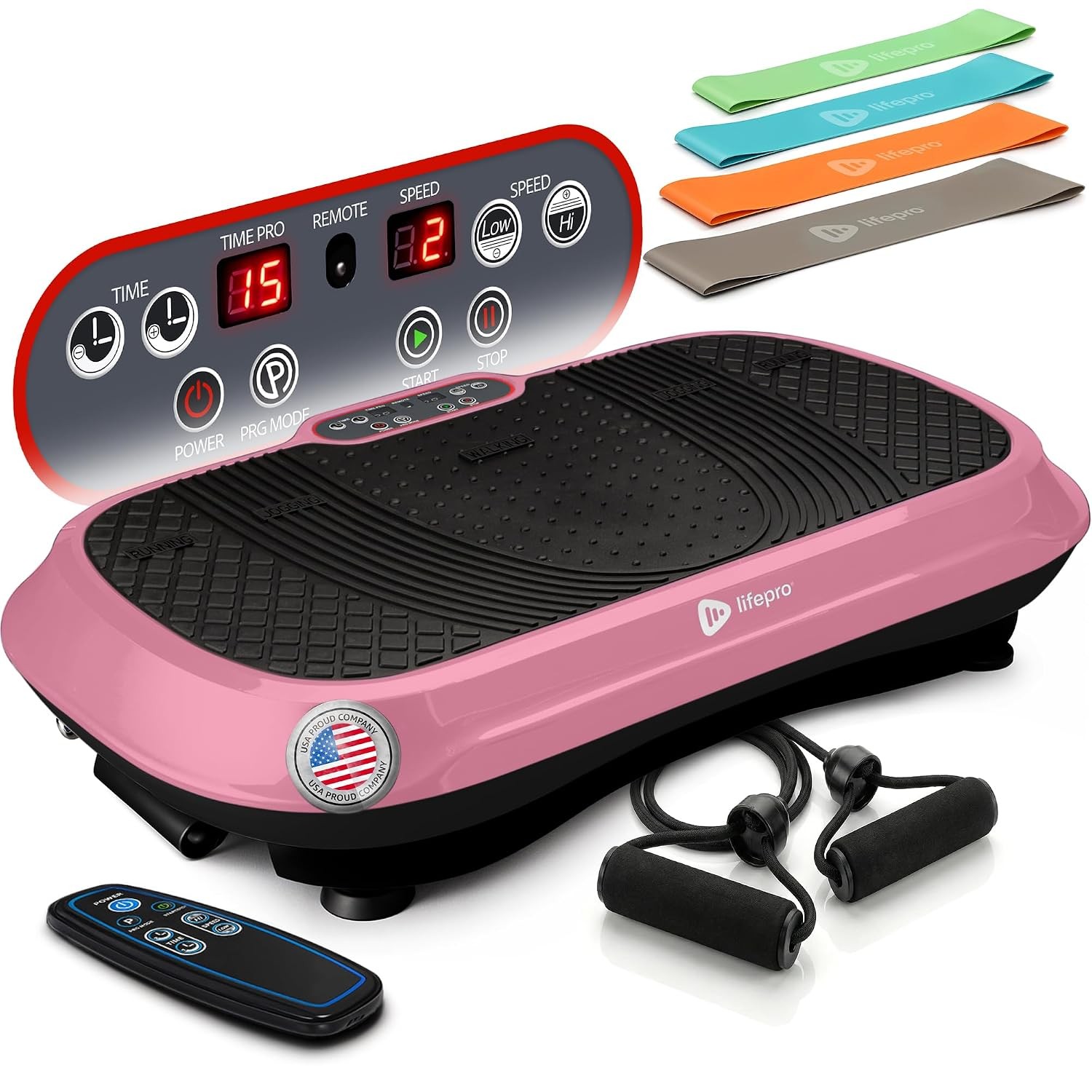 Lifepro Waver Vibration Plate Exercise Machine - Pink (Open Box)
