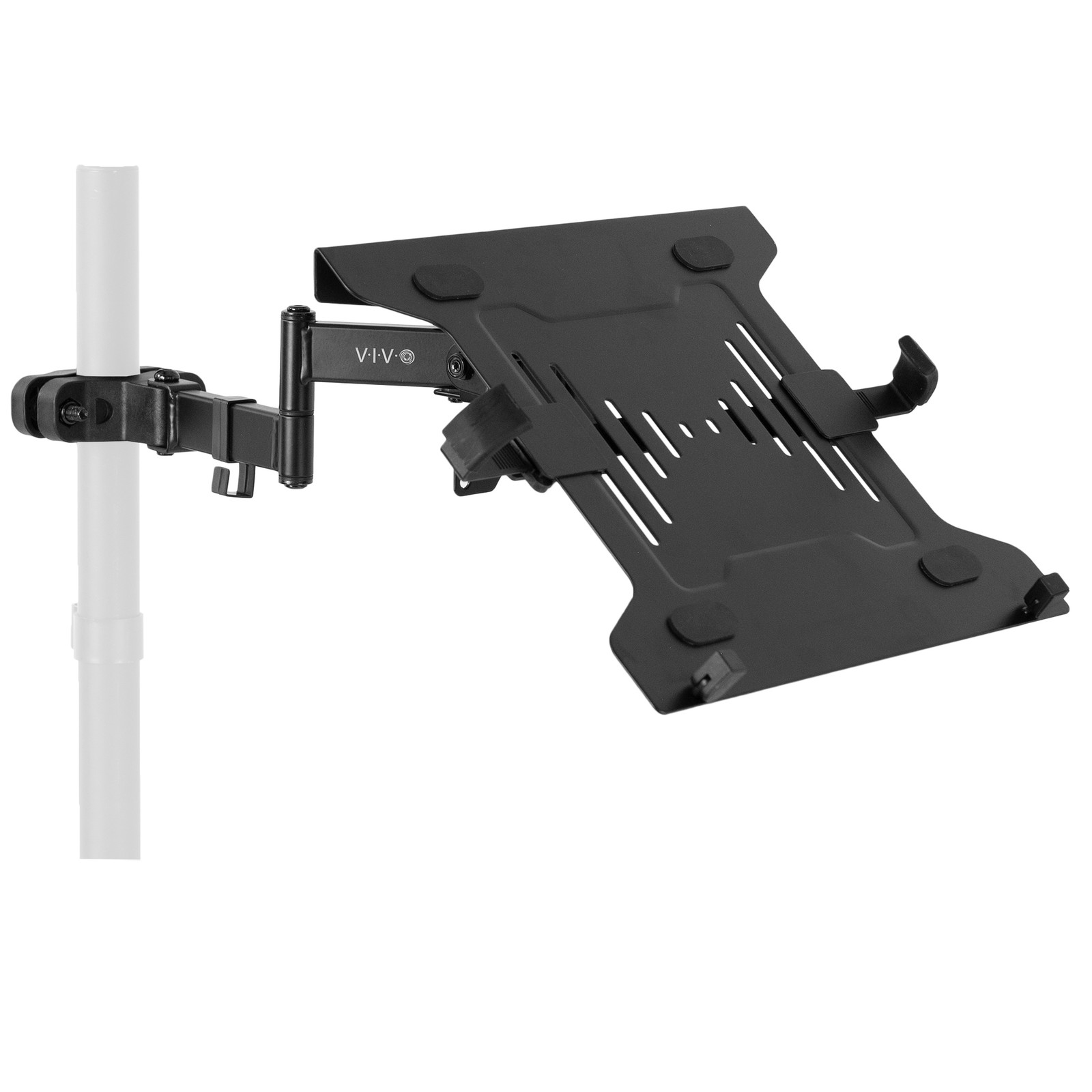VIVO Universal Adjustable 10" to 15.6" Single Laptop VESA Arm Pole Mount