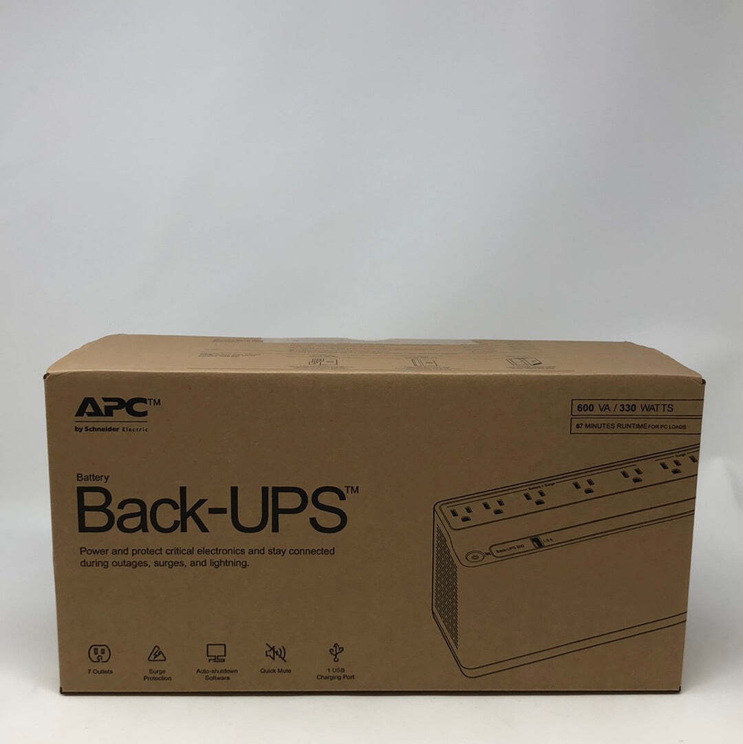 New APC ES 600V Back-UPS BE600M1