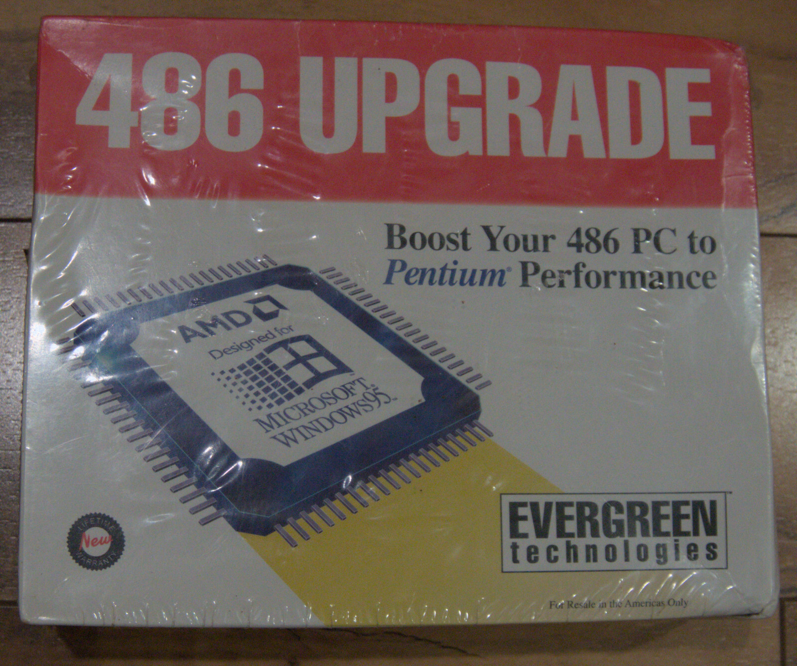 NOS Evergreen Technologies 586 AMD 5X86 133MHz Socket 3 Overdrive
