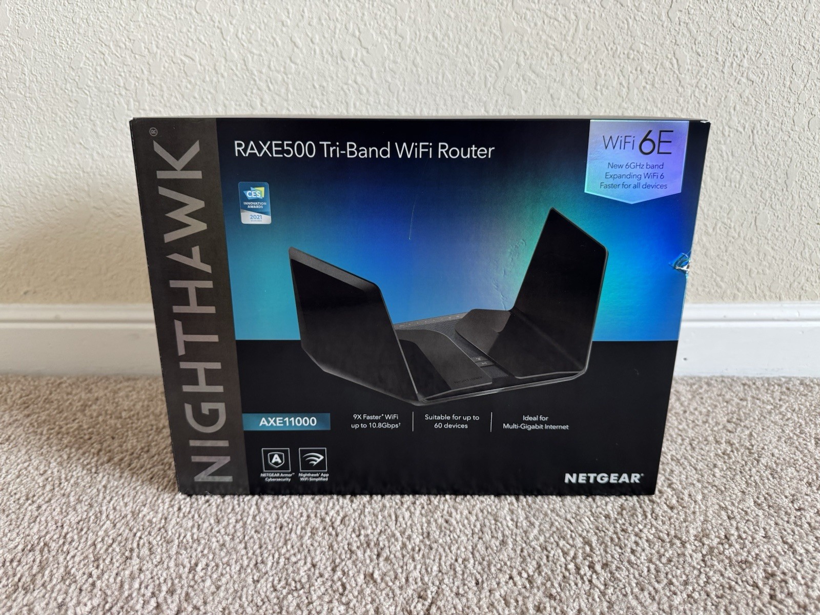 NETGEAR Nighthawk RAXE500 Tri-Band WiFi 6E Router AXE11000 Factory Reset Boxed