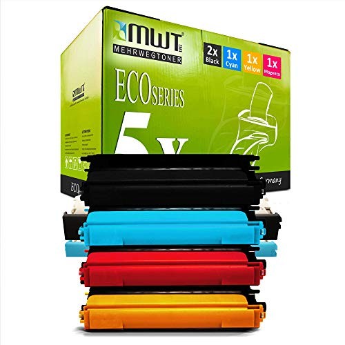 Eurotone 5x Cyan Toner Cartridge Compatible with Brother TN130
