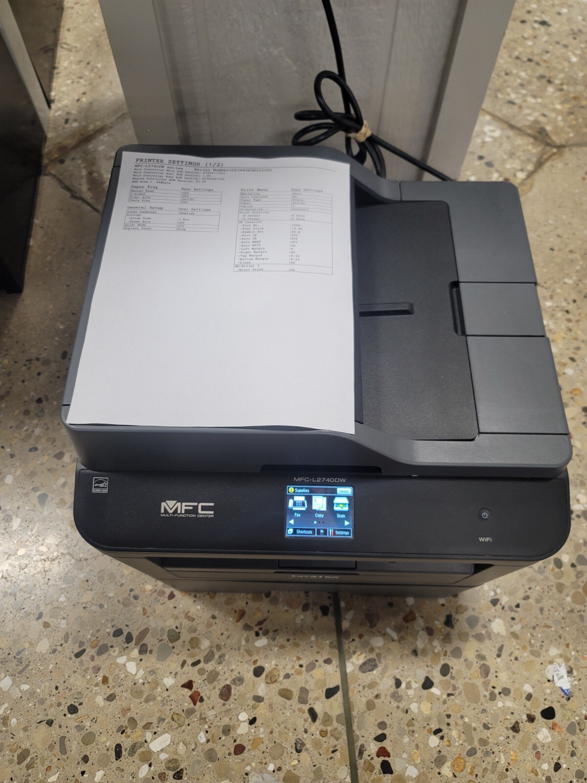 Brother MFC-L2740DW All-In-One Laser Printer Copier PC 2710 New Drum & Toner
