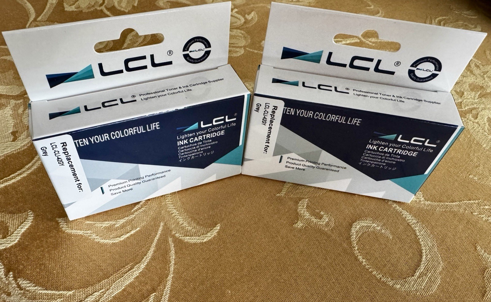 2 LCL Ink Cartridge CLI-42GY Gray/Grey For Canon Pixma Pro-100 Replacement New