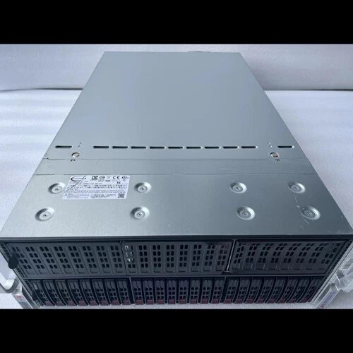 Supermicro AS-4124GS-TNR 24x2.5" 4U 8GPU Server 2xAMD 7K62 CPU 256GB RAM 4x2000W