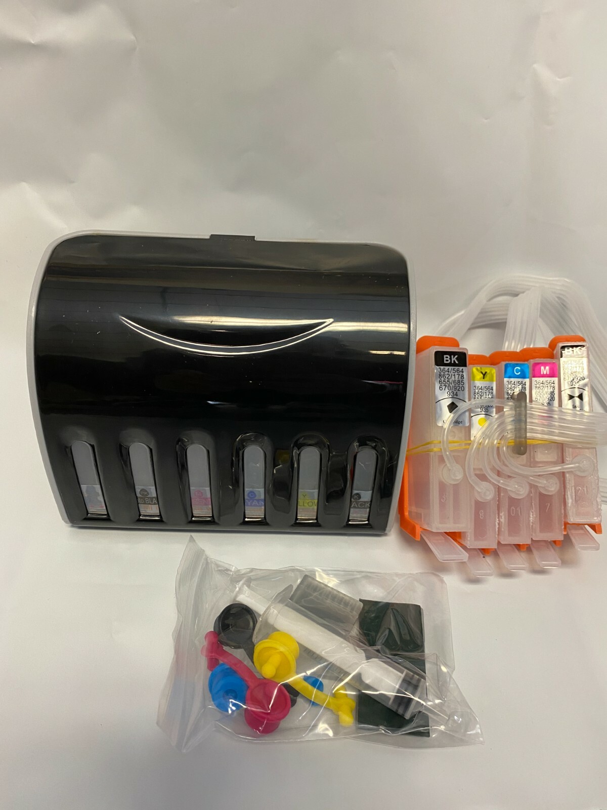 CISS for HP 564 PhotoSmart C6380 6525 7520 7525 D7560 + 4x100ml sublimation ink