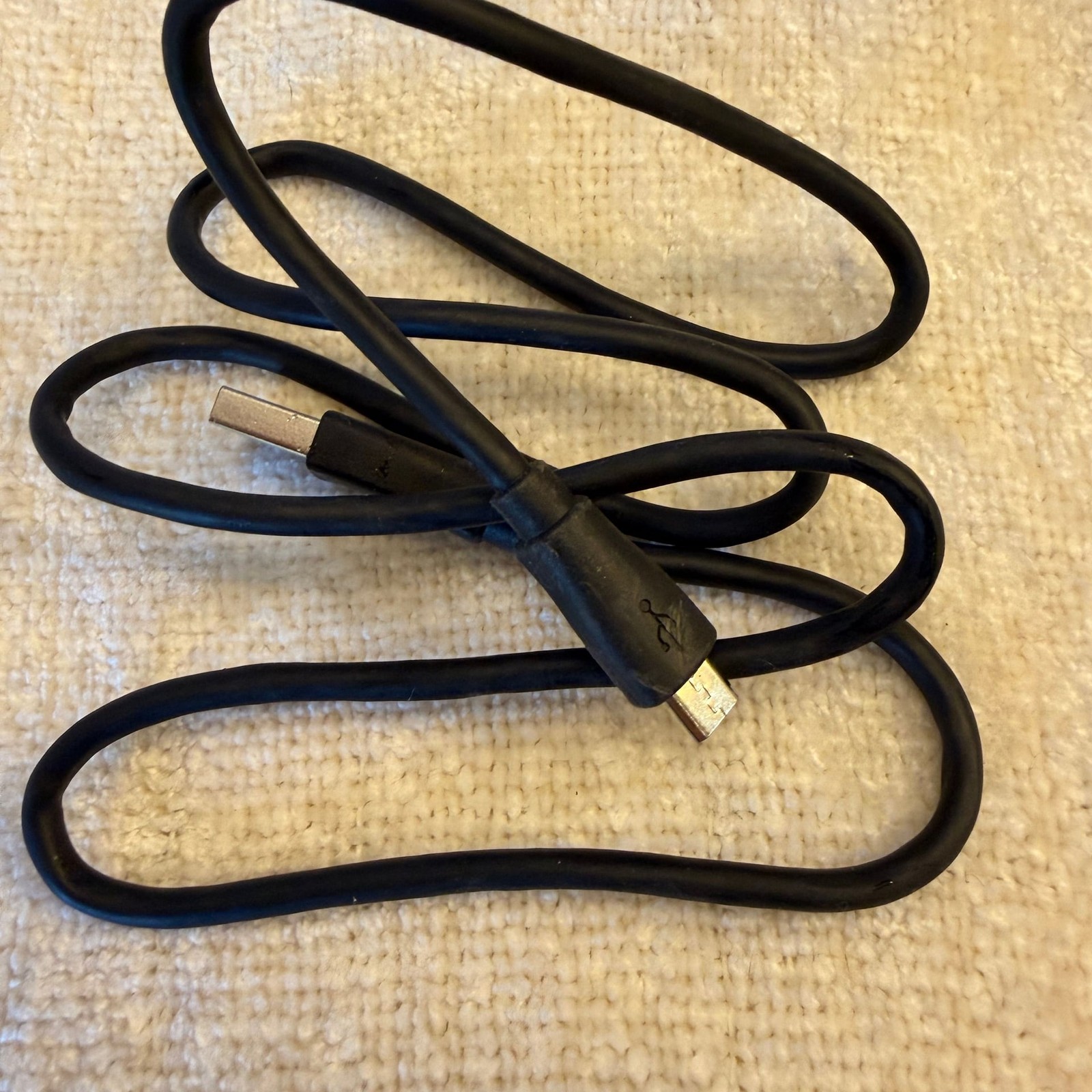 2 PACK USB-A to Micro-USB Cables Black 13-14”
