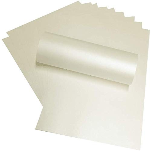 Premium Ivory Quarzo Pearl Paper – A4 (8.27 x 11.7 in) – 120gsm (32lb Bond) S...