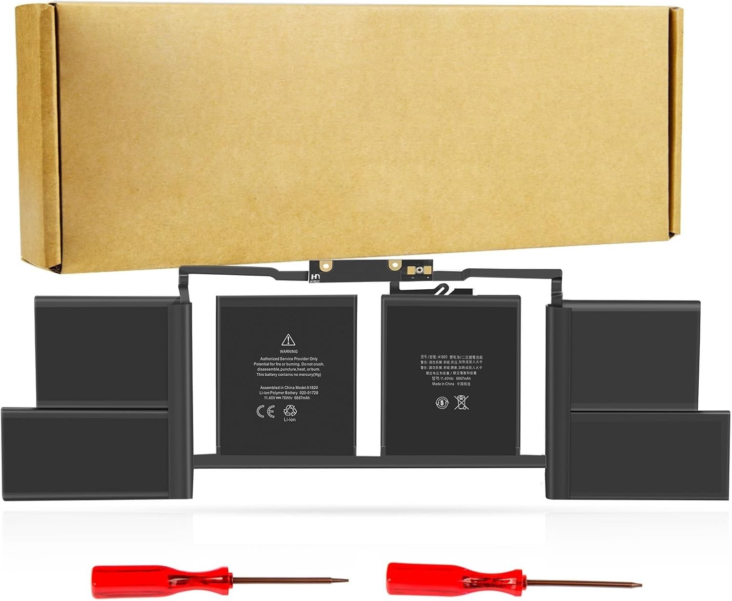 High-Performance A1707 A1820 Battery for MacBook Pro 15'' - 12  Support