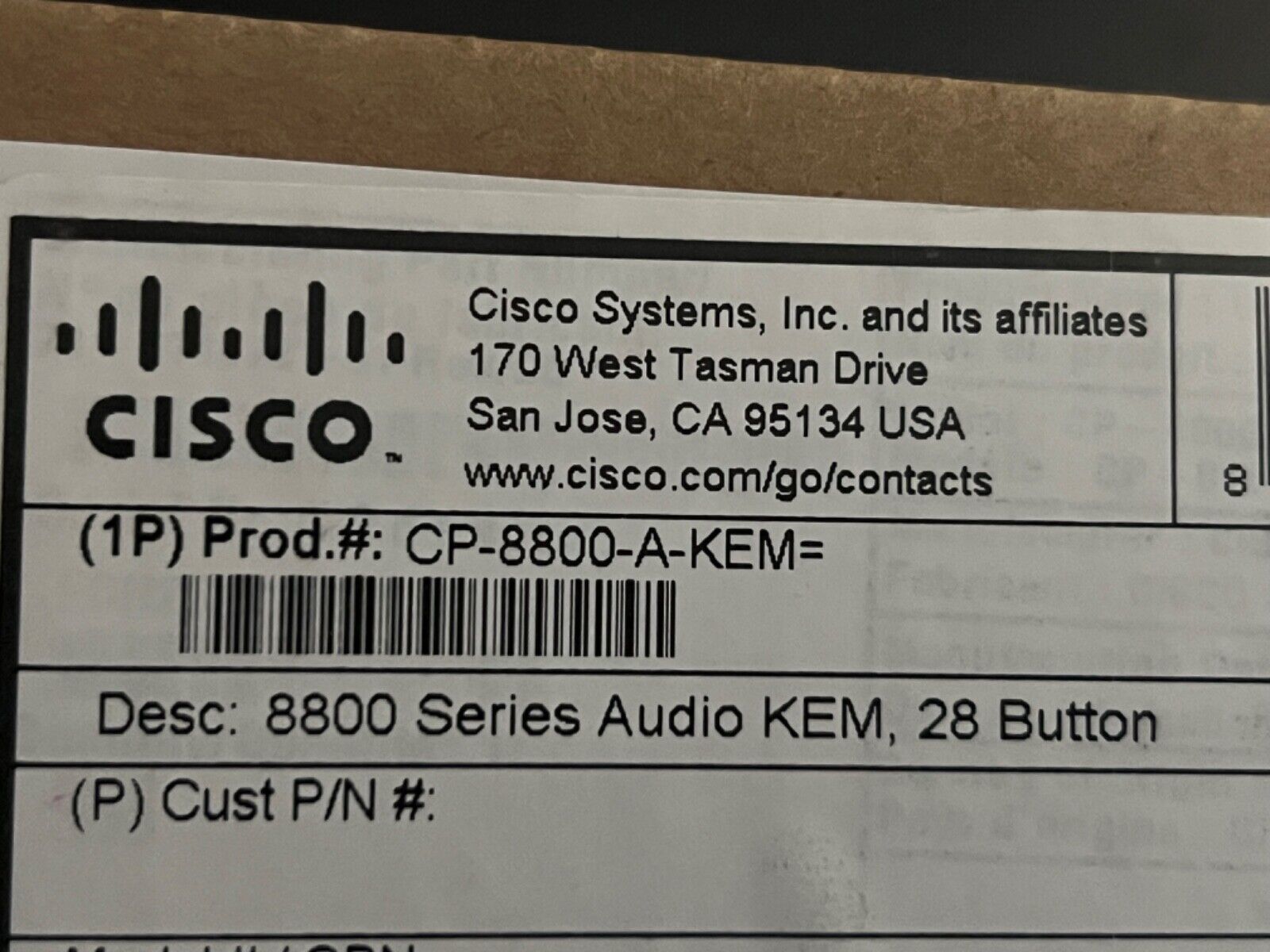 NEW lot of 3 Cisco CP-8800-A-KEM IP Phone Key Expansion Module *  *