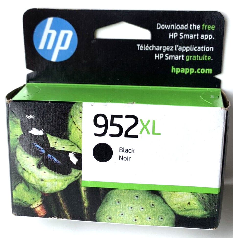 HP 952XL Black Genuine Ink High Yield EXP 03/2024 NEW SEALED 