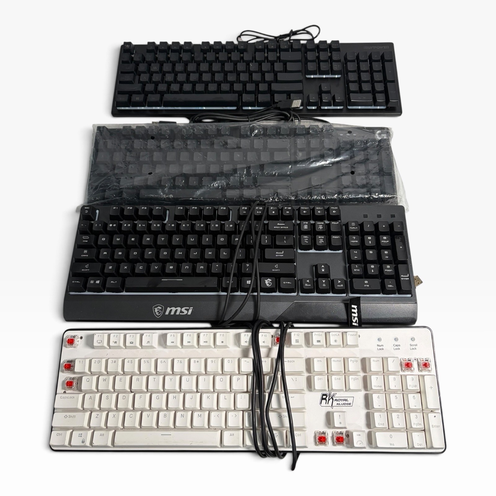 4-PK Gaming Keyboards MSI GK30/logitech G413/RK RK920/ibuypower KB-IBP-015